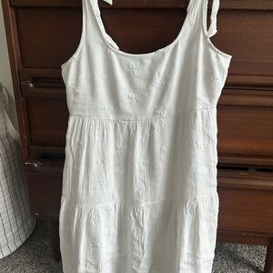 American Eagle Outfitters White Textured Mini Dress